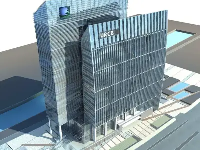 Office Building 3D model 299