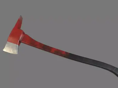 Axe model gun with handle 3D model