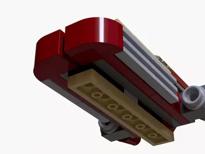 Lego Landspeeder Low-poly 3D model