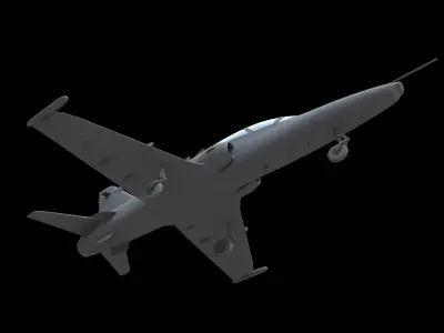 BAe Hawk 128 Free low-poly 3D model