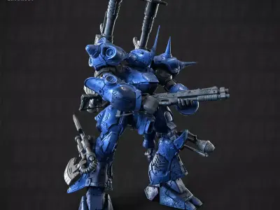 MS-08 Campfire Poseable set 150mm 3D print model