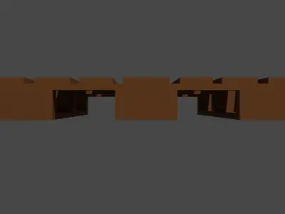 Low Poly Pallet lego brick Low-poly 3D model