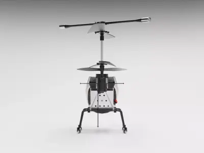 RC Helicopter Low-poly 3D model