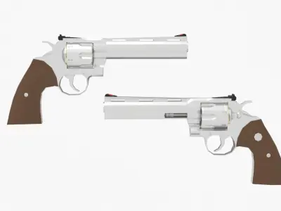 Colt python  Low-poly Low-poly 3D model