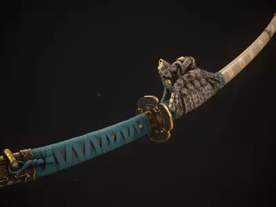 Katana Low-poly 3D model order