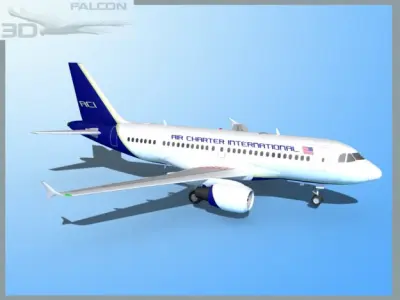 Falcon3D A319 Air Charter Intl 3D model