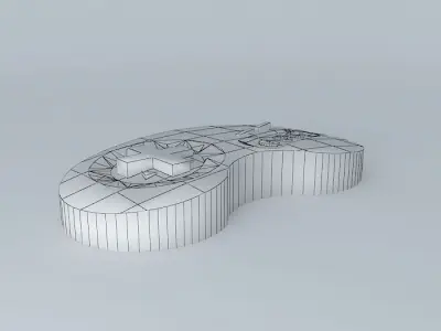 controle de Mega Drive III mega drive control Free 3D model