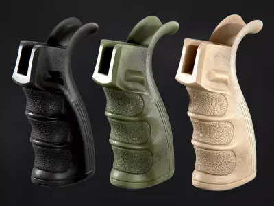 Trinity Force DMR Grip Low-poly 3D model