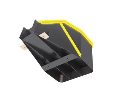 STEEL DISCHARGE CHAMBER Low-poly 3D model
