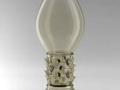 Antique Glasses Set 3D model