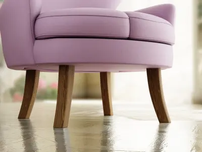 Furniture Accent Chairs Bohemian 005 Low-poly 3D model