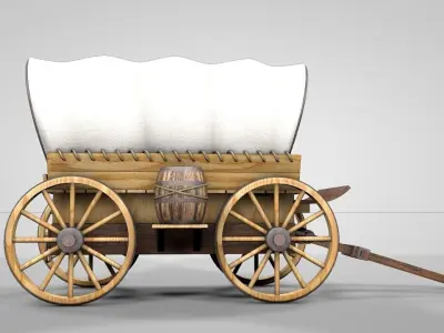 Wild West Cart 3D model