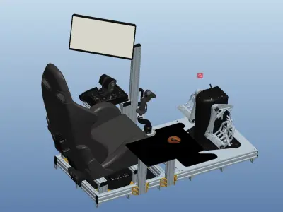 Flight simulator 3D model