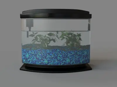 Fish Tank 01 3D model