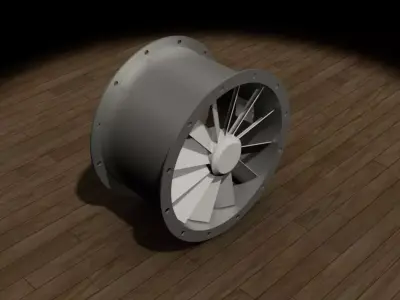 Direct Axial Fan Free 3D model