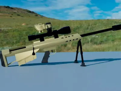 Barrett M95 Sniper 3D model