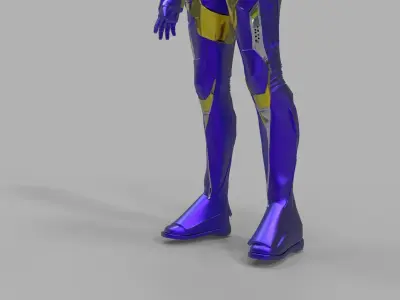 Iron Woman 3D High Poly model 3D model
