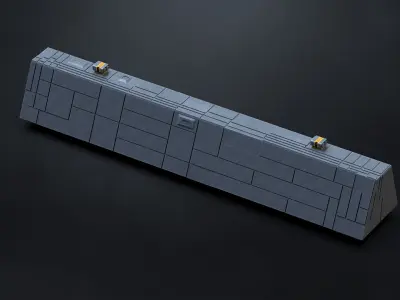 11 SUB-D Scifi Architecture Kitbash Elements Vol IV 3D model
