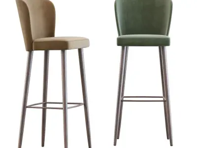 Aston Stool by Minotti 3D model