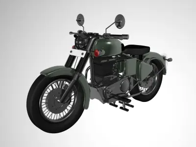 motorcycle for beginners 3D model