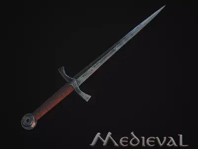 Dagger01 Low-poly 3D model