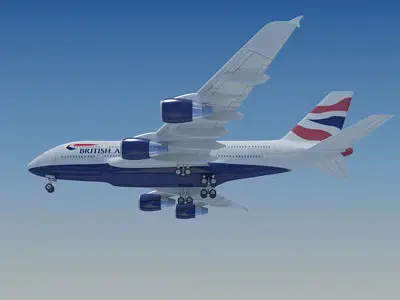 Texture of British Airlines 3D model