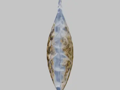 Cannabis Transparent plastic container Weed Bag CBD Hemp Low-poly 3D model