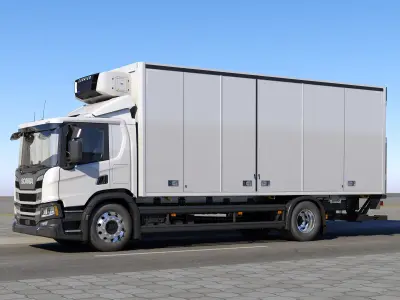Truck VAN 4X2 riggid 3D model