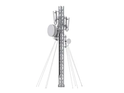 Cell Tower Station 3D model