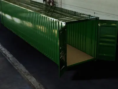45FT ISO Shipping Container 3D model