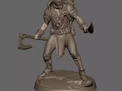 Freyr norse mythology 3D model