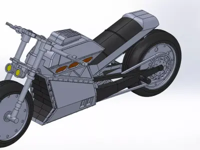 Blade vampire hunter motorcycle  3D print model