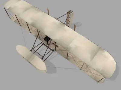 Wright Brothers Flyer 1 1903 3D model