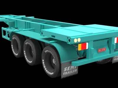 Semi Trailer 3D model