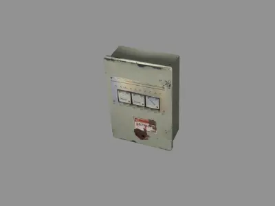 Old Panel current indication Low-poly 3D model