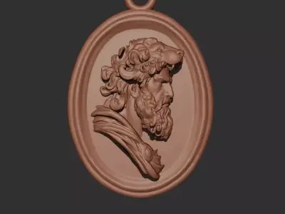 Hercules Pendant 3D print model