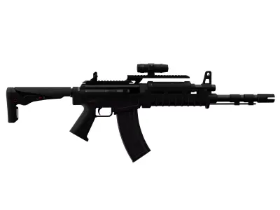 Assault rifle 3D model