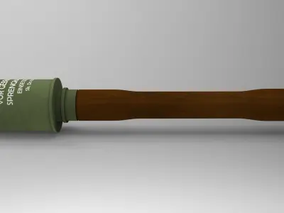 German Hand Grenade Free 3D model