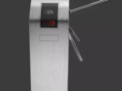3D Realistic Turnstile Model 3D model