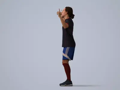 00497Mateo007 - Adult Caucasian male exercising in sports 3D model