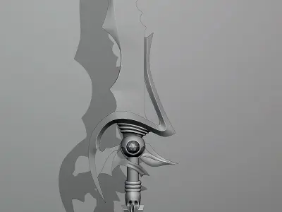 Fantasy style dagger 1 3D model