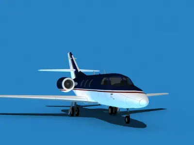Dassault Falcon 10 V13 3D model