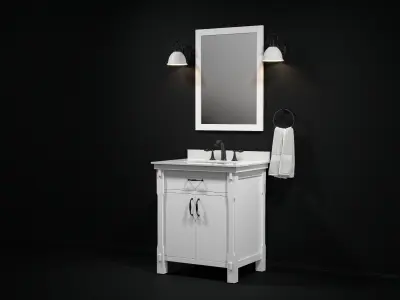 OVE Bellington 30 THD White 3D model