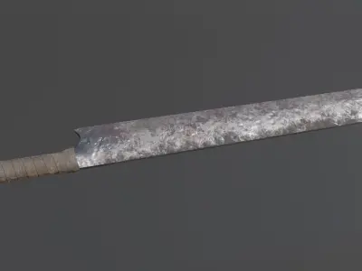 Orc Sword Free low-poly 3D model