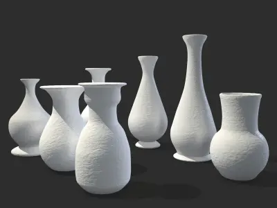Earthenware Pottery Amphoras and Jugs 3D Model Pack