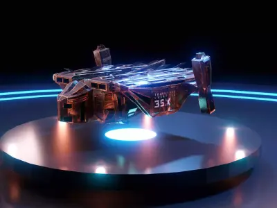 3D Low Poly Sci-Fi Spaceship Free low-poly 3D model