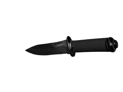 Tactical Combat Dagger Knife Low-poly 3D model