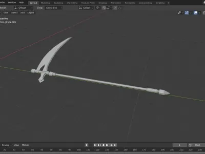 Scythe sword 3D model