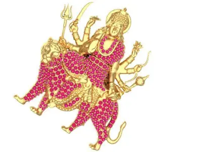 Sherawali Durga Mataji  3D print model