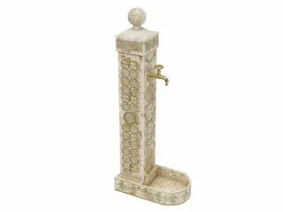 Manual water pump 3D model buy